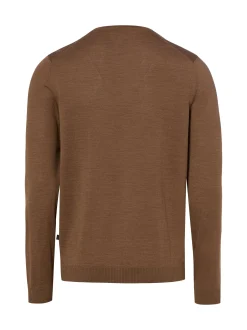 MAERZ Herren Merinowoll-Pullover in braun