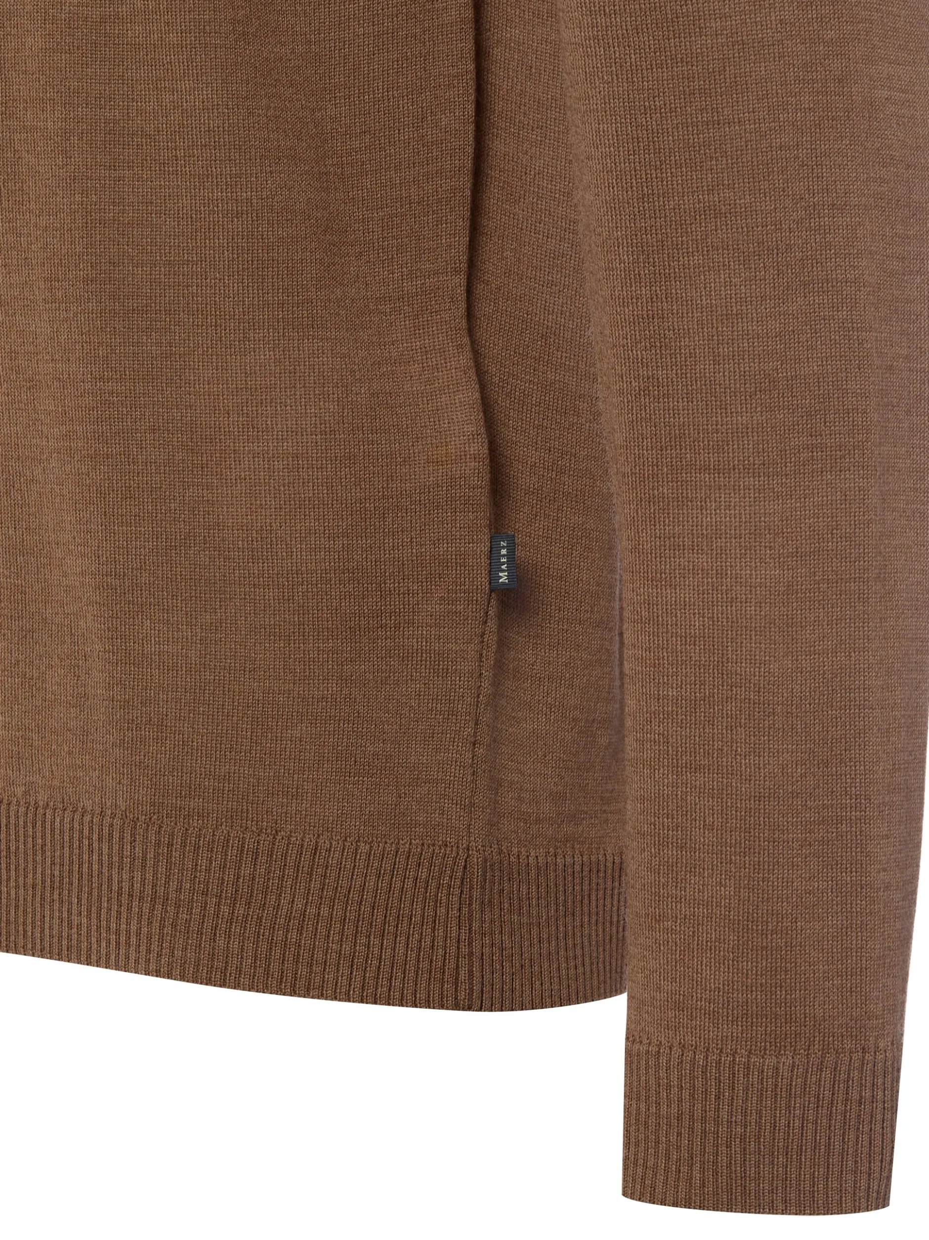 MAERZ Herren Merinowoll-Pullover in braun