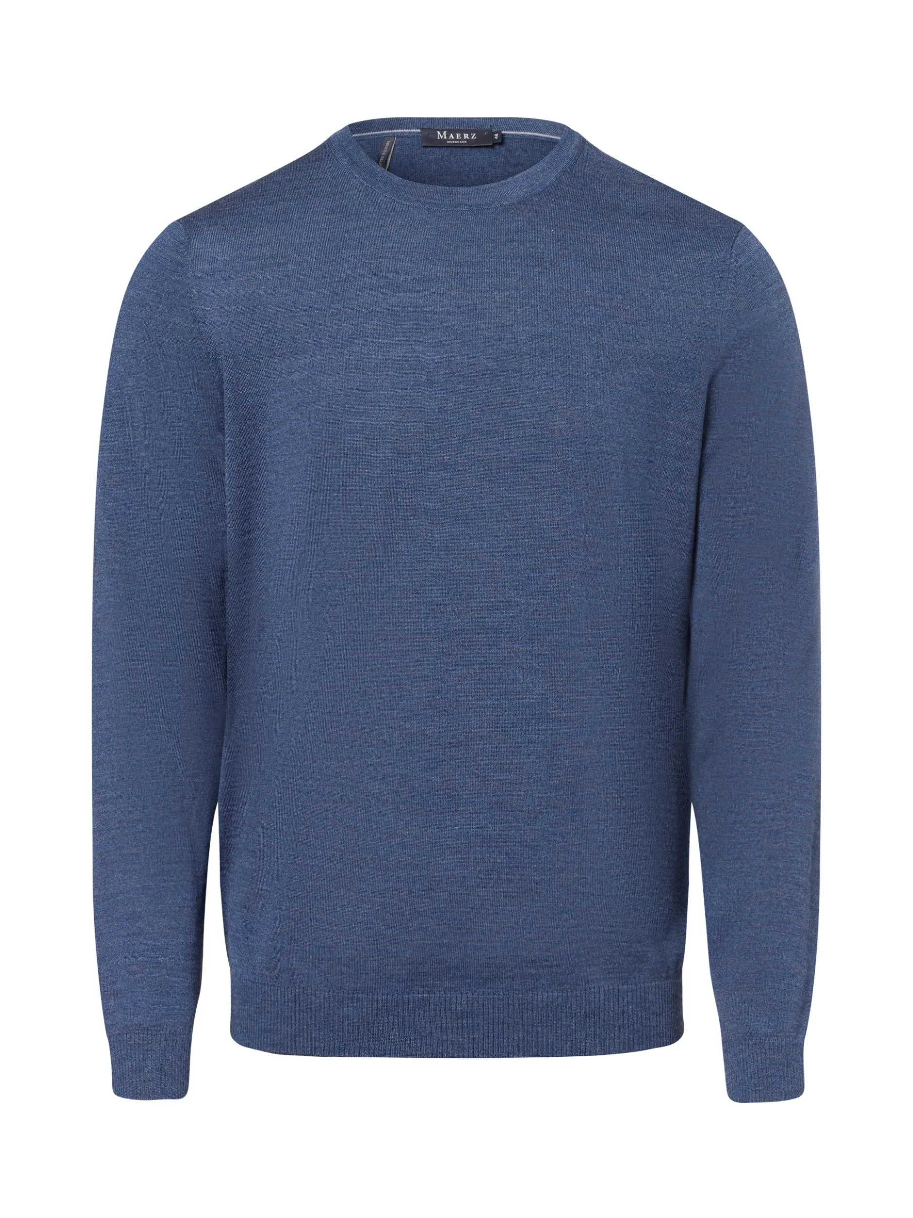 MAERZ Herren Summer Merino Pullover in blau