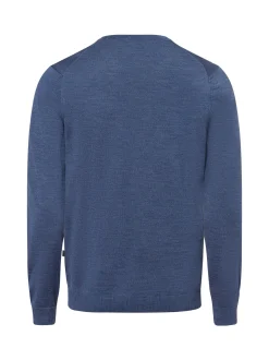 MAERZ Herren Summer Merino Pullover in blau