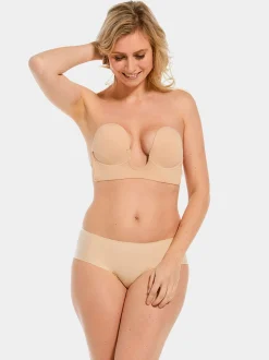 MAGIC Bodyfashion Damen Klebe-BH - Push-up - Luve Bra in beige