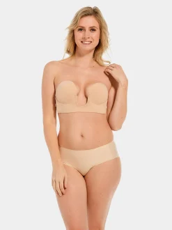 MAGIC Bodyfashion Damen Klebe-BH - Push-up - Luve Bra in beige