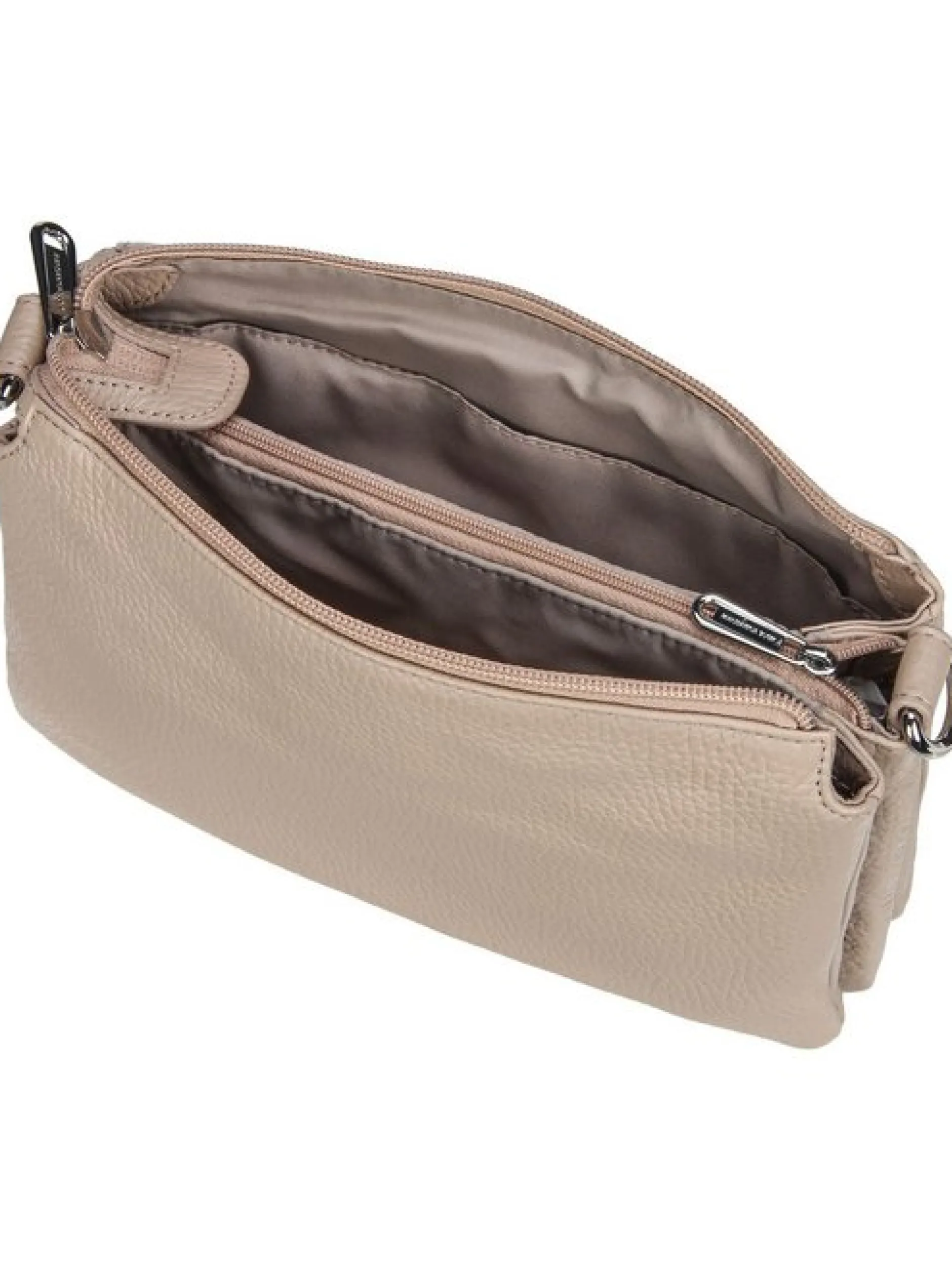 Mandarina Duck Damen Umhängetasche - Mellow Leather Pochette FZT82 in taupe
