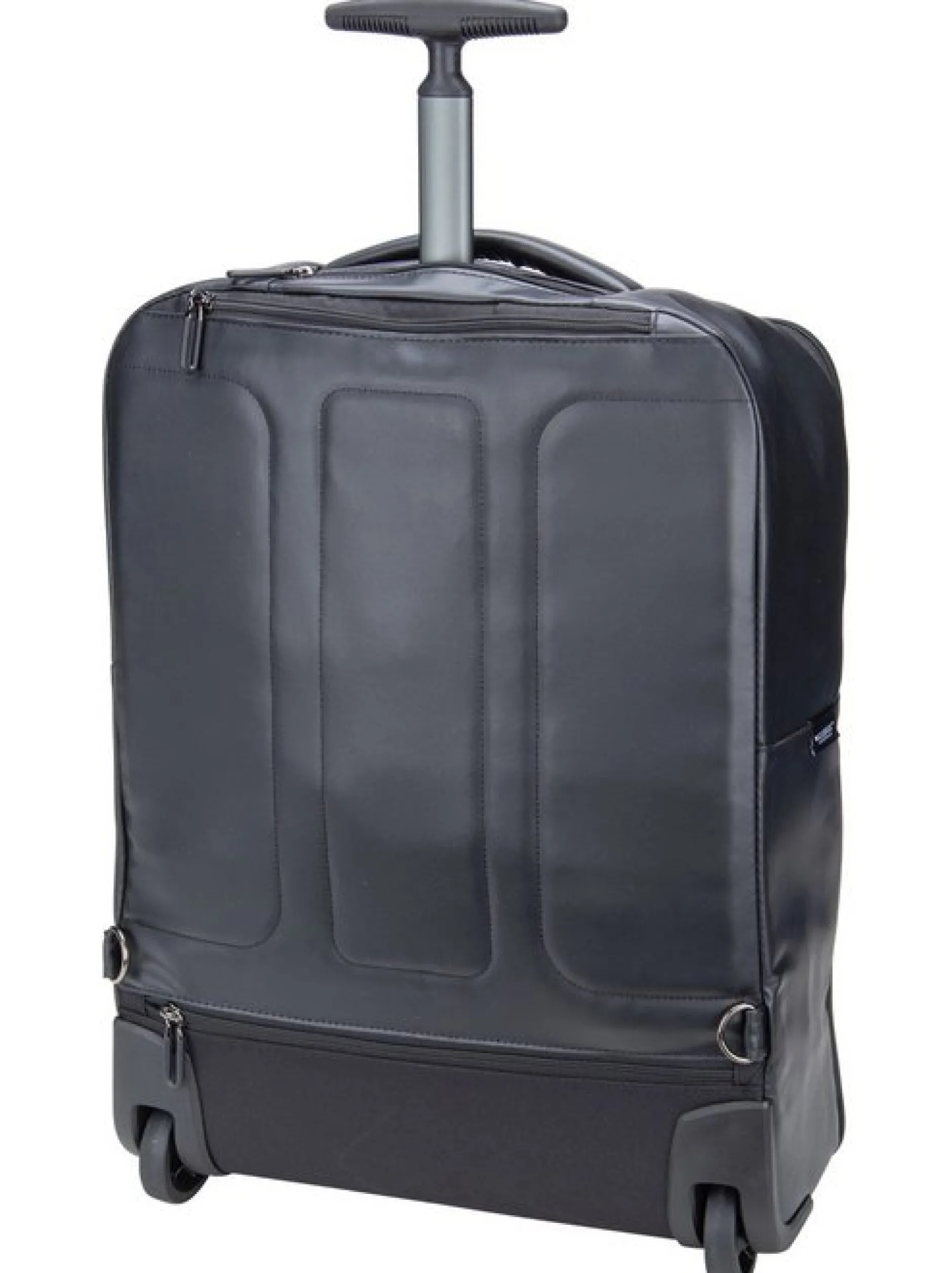 Mandarina Duck Unisex Rucksack-Trolley - Eco Coated OSV06 in schwarz