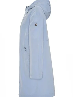 MANISA Fashion Damen Parka in hellblau