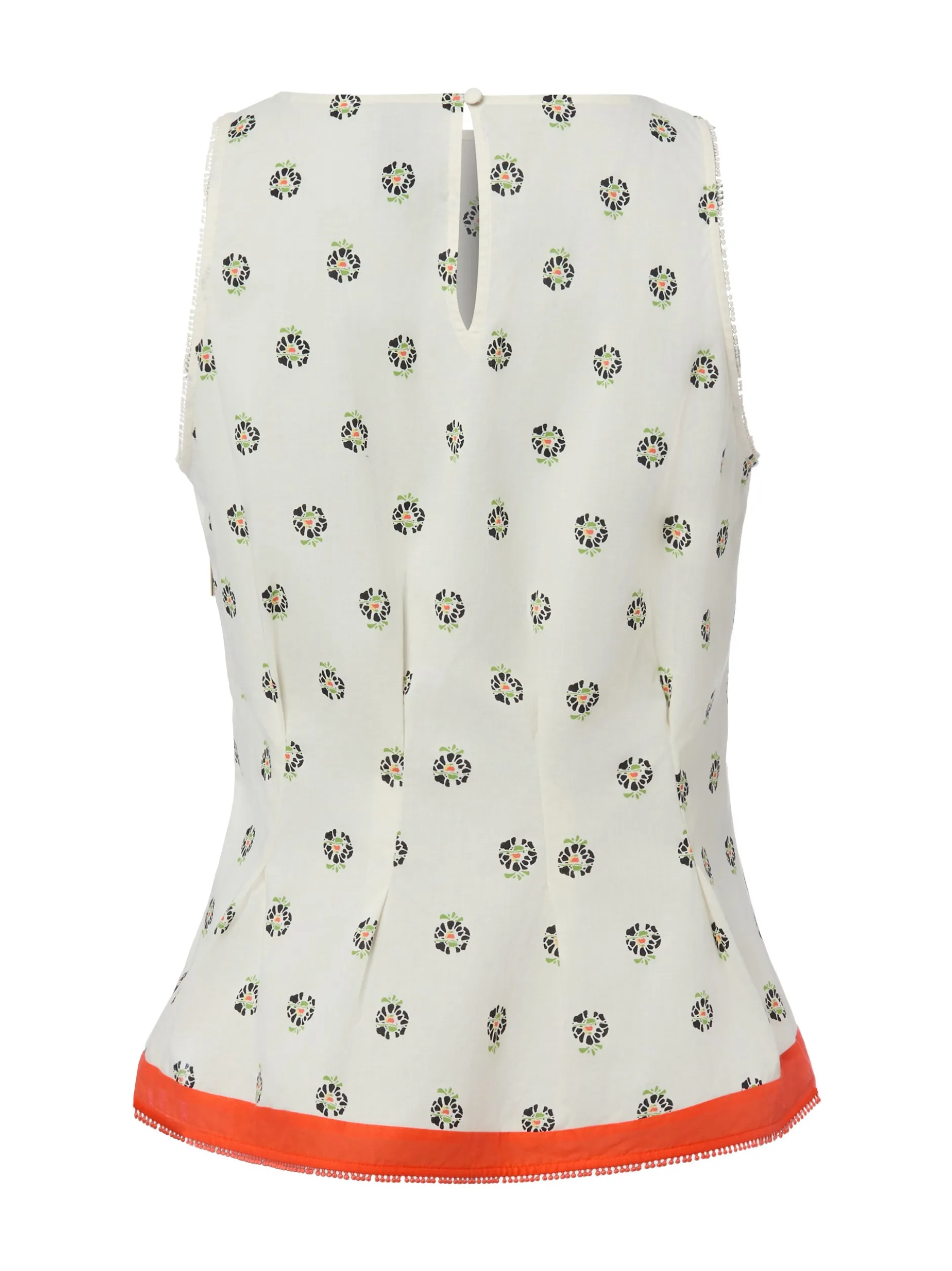 Marc Cain Collections Damen Blusentop in weiß orange