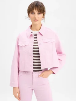 Marc Cain Collections Damen Jeansjacke in rosa