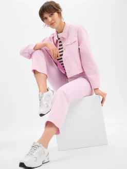 Marc Cain Collections Damen Jeansjacke in rosa