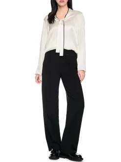 Marc Cain Collections Damen Seidenbluse in ecru