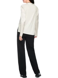 Marc Cain Collections Damen Seidenbluse in ecru