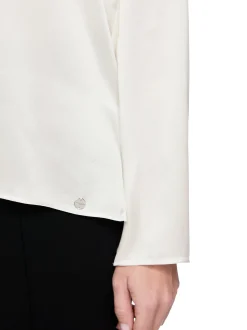 Marc Cain Collections Damen Seidenbluse in ecru