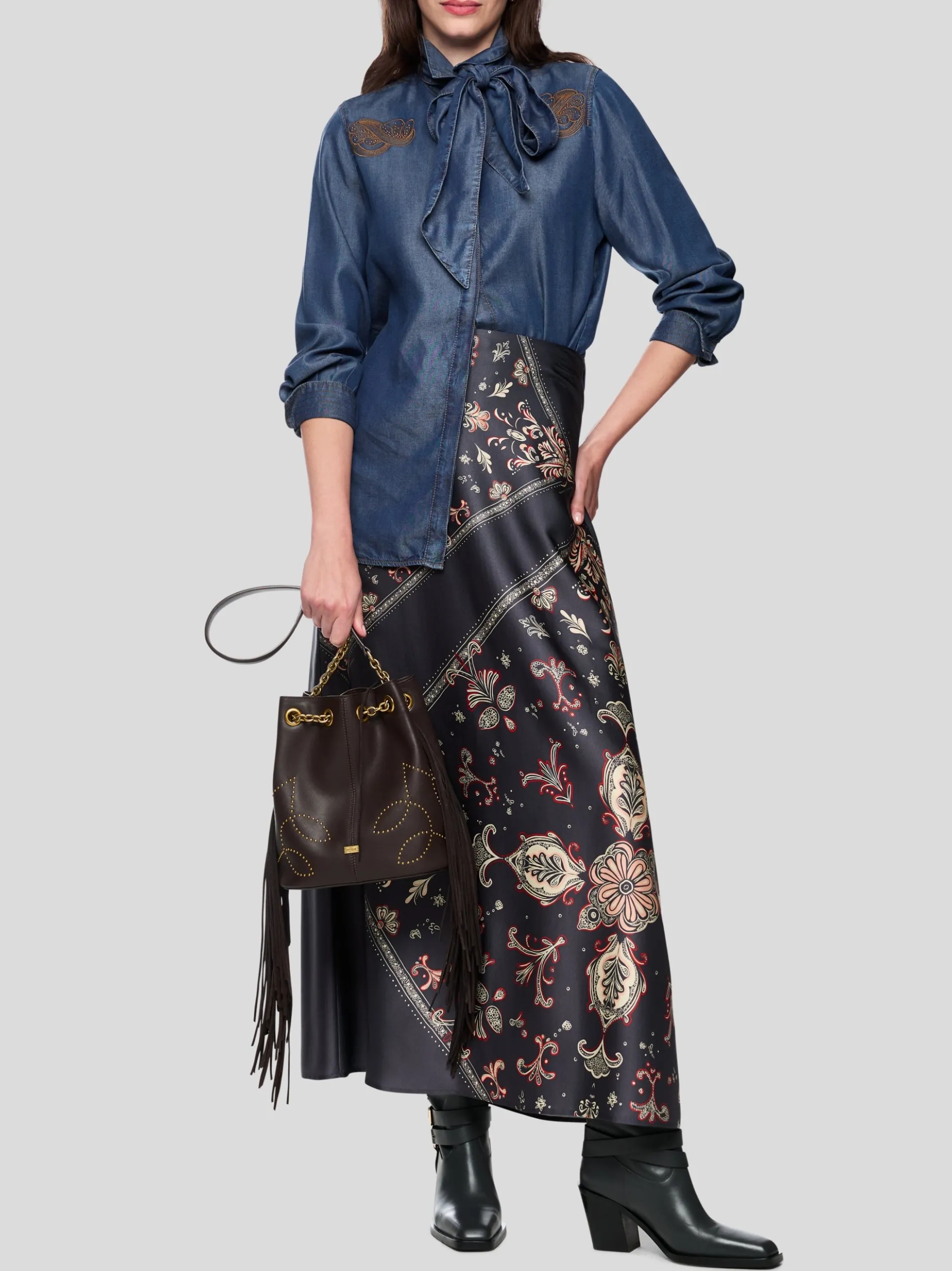 Marc Cain Damen Bluse in blau
