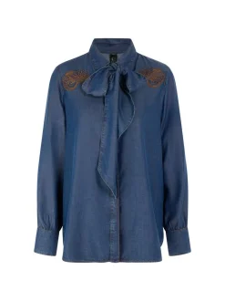 Marc Cain Damen Bluse in blau