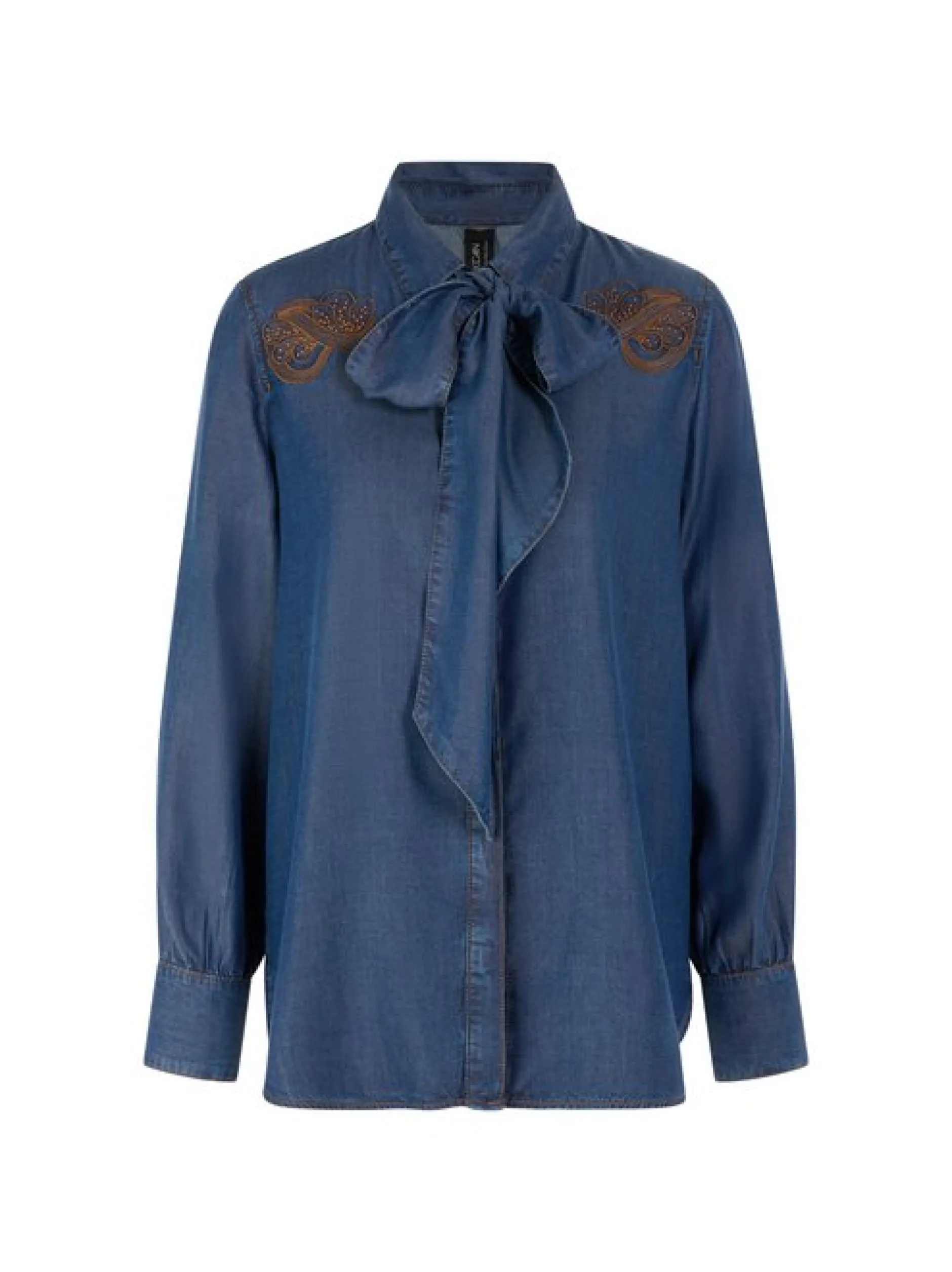 Marc Cain Damen Bluse in blau