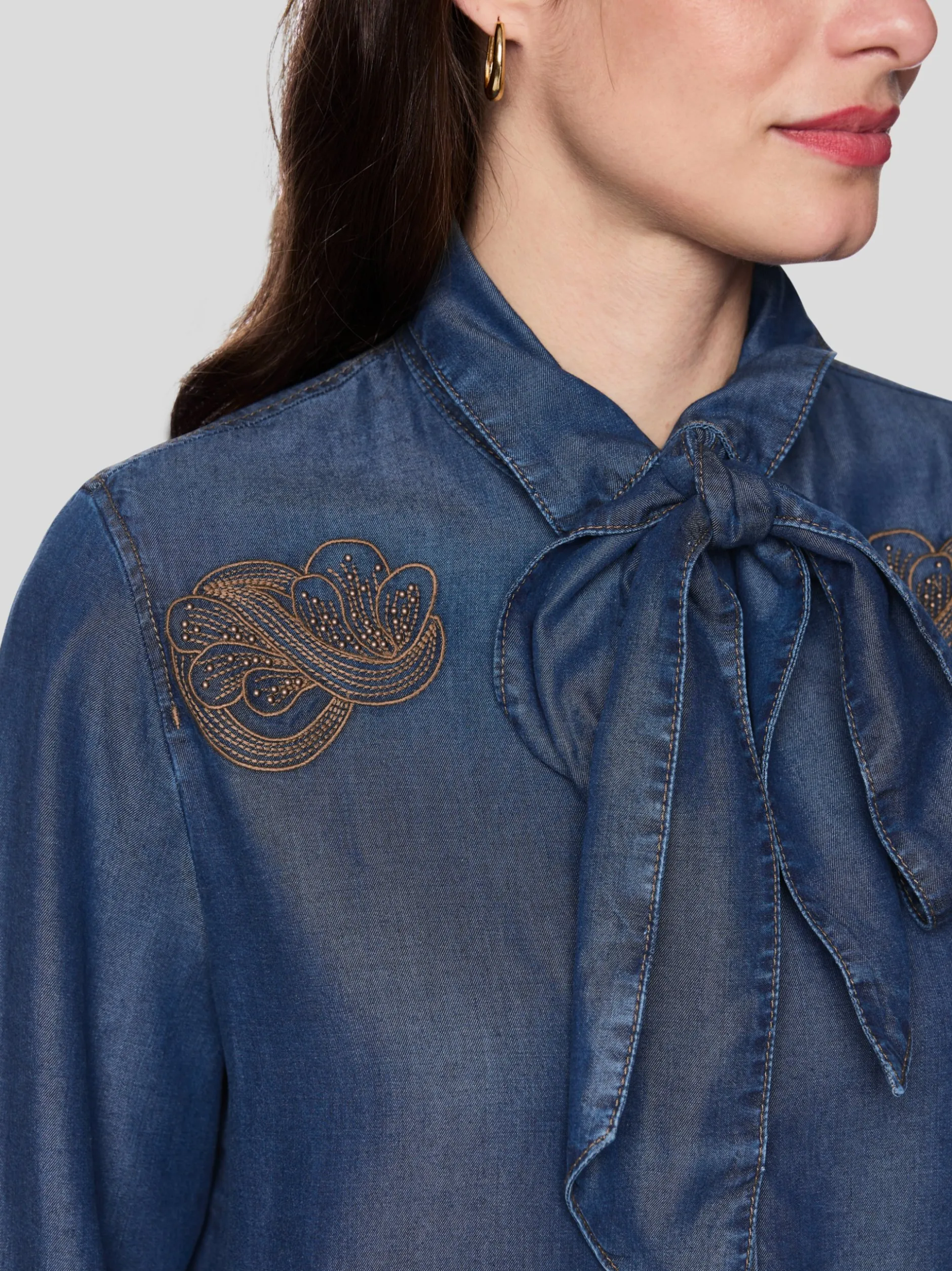 Marc Cain Damen Bluse in blau