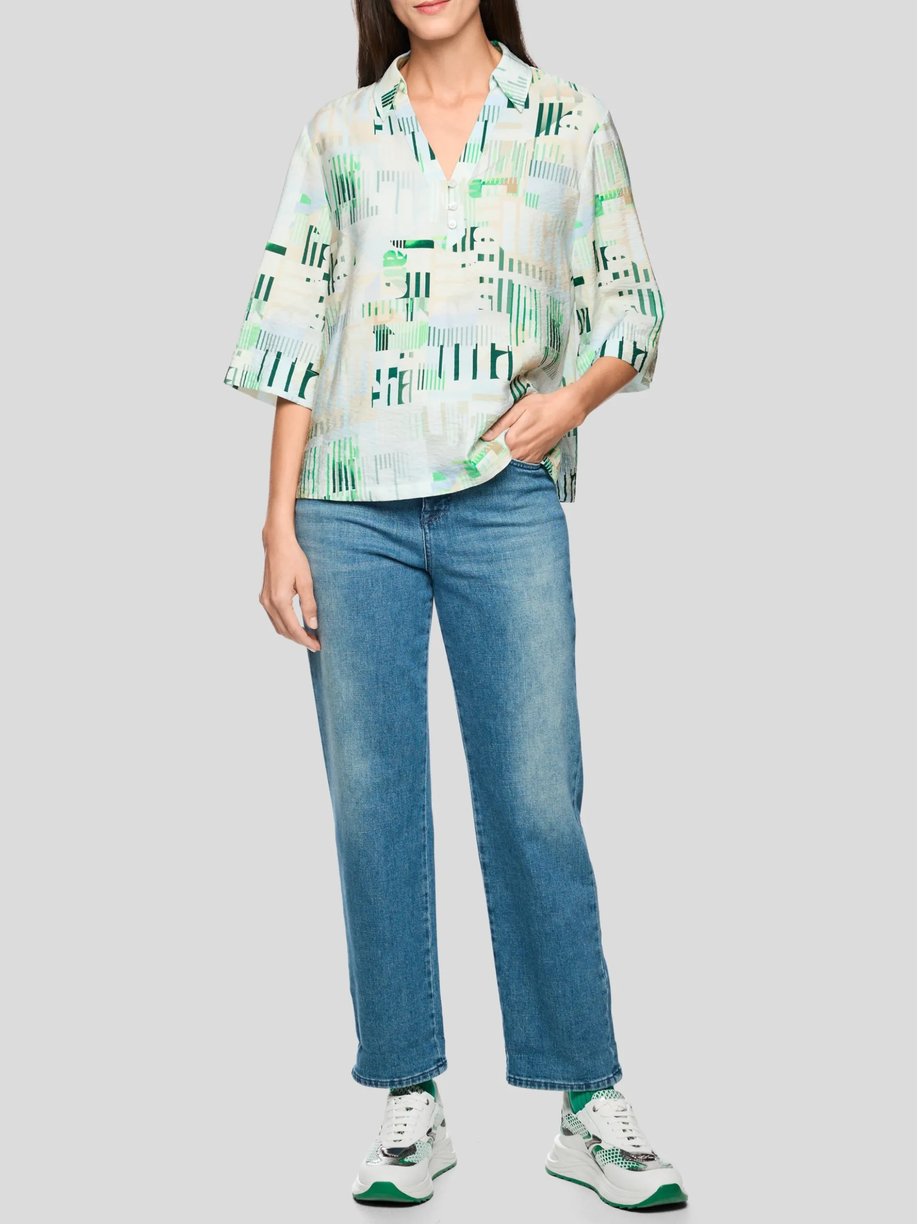 Marc Cain Damen Bluse in hellblau