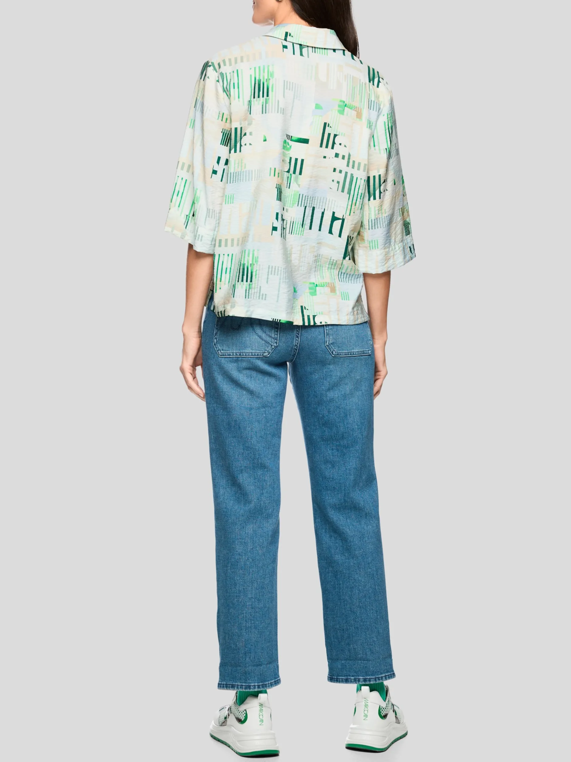 Marc Cain Damen Bluse in hellblau