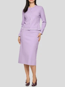 Marc Cain Damen Cardigan in lila