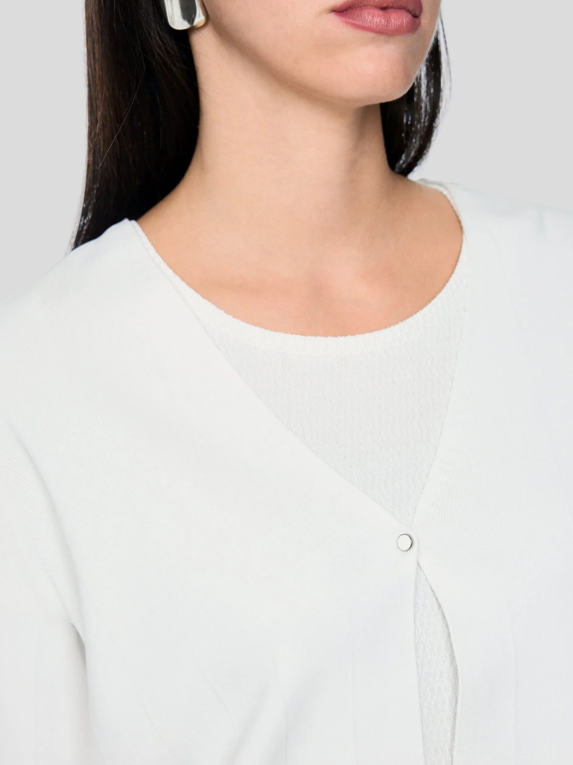 Marc Cain Damen Cardigan in weiß