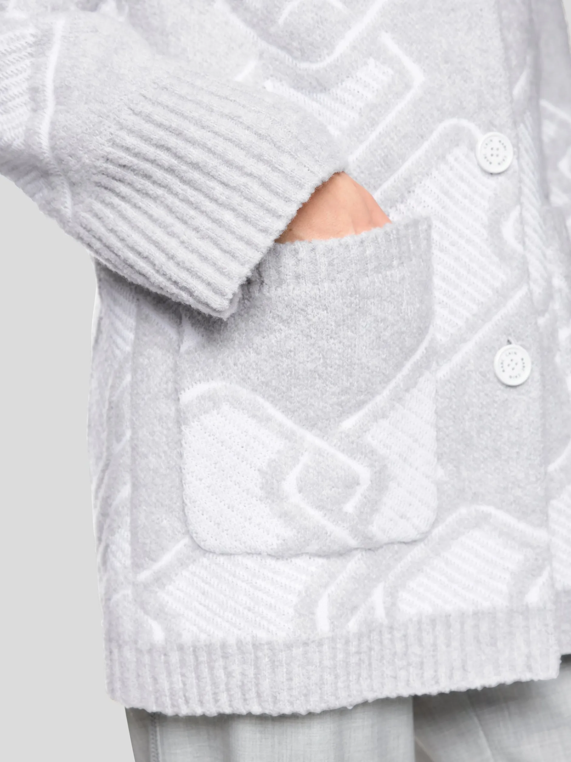 Marc Cain Damen Mantel in grau