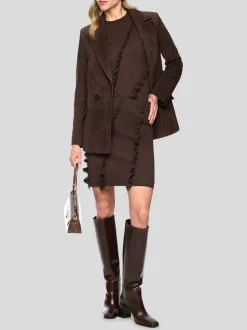Marc Cain Damen Rock in braun