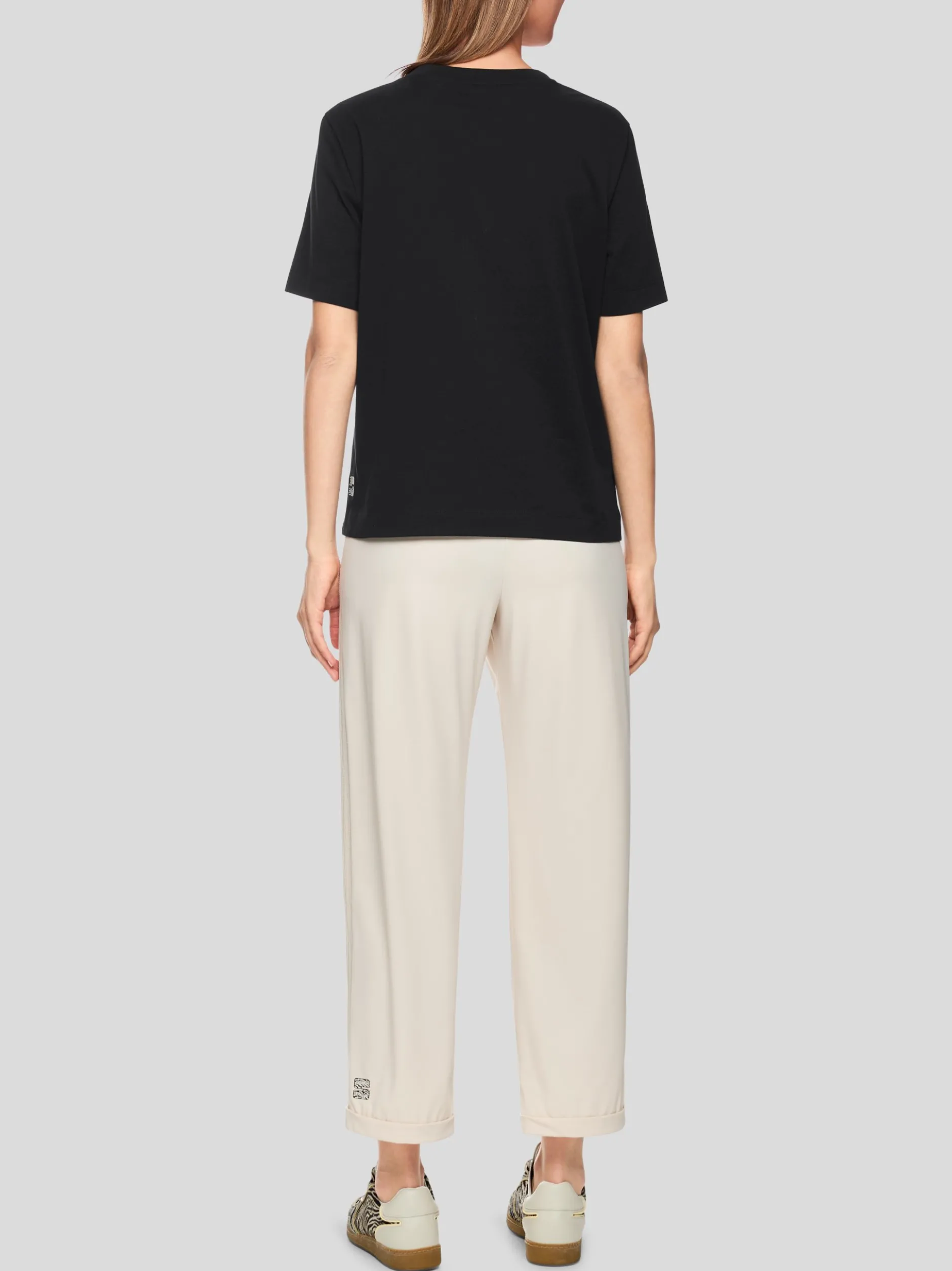 Marc Cain Damen T-Shirt in schwarz