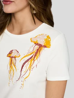 Marc Cain Damen T-Shirt in weiß