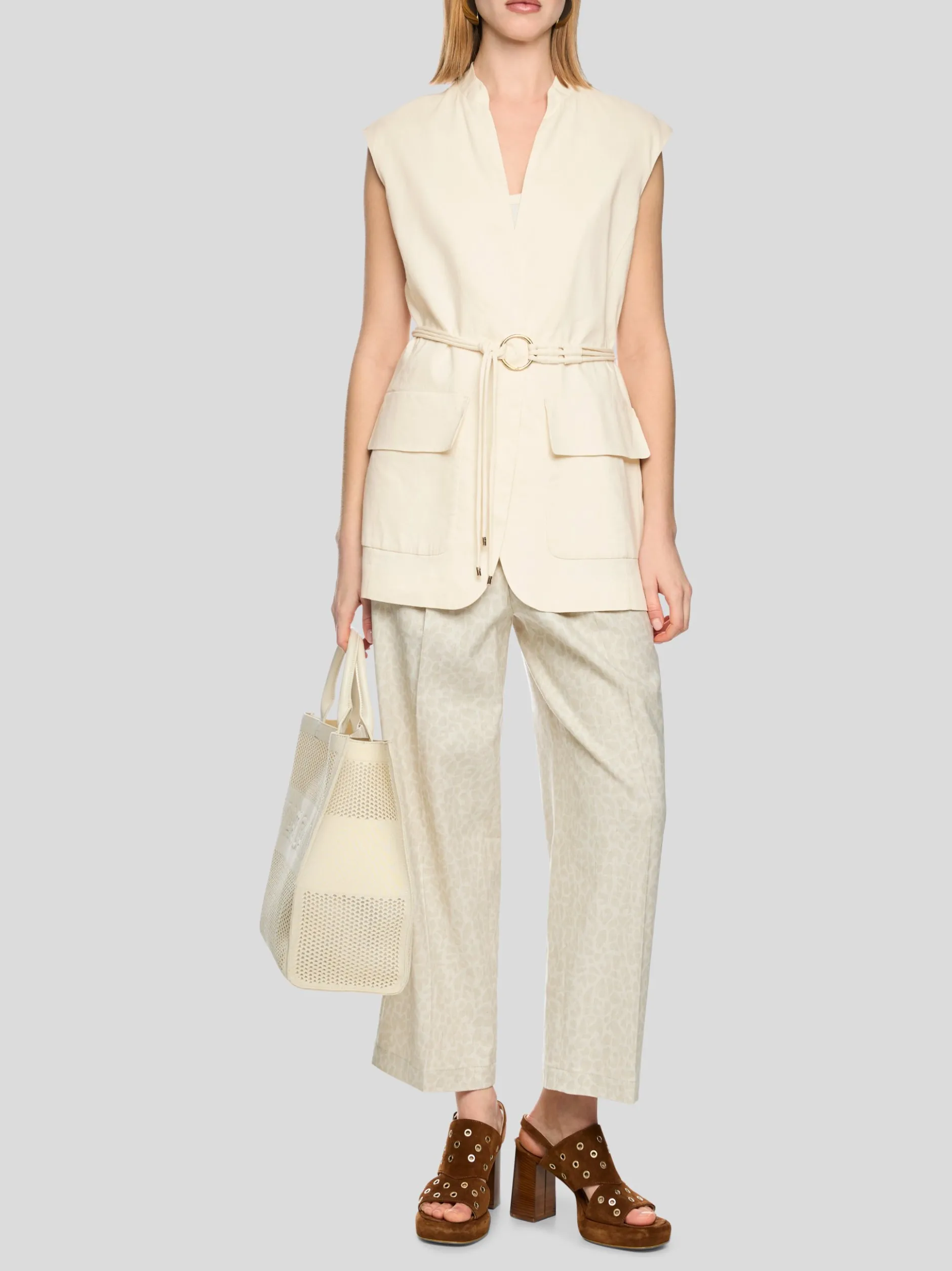 Marc Cain Damen Weste in beige