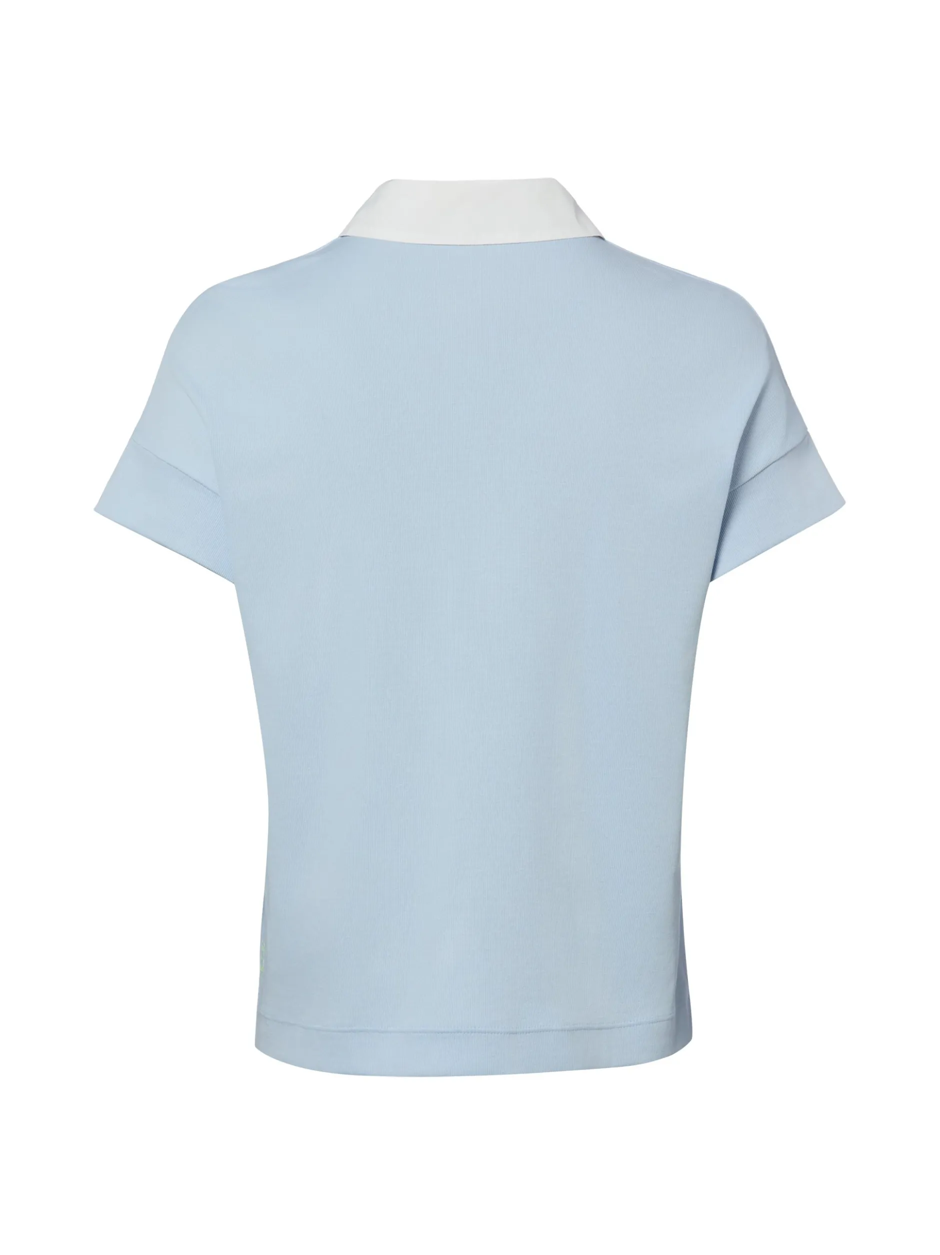 Marc Cain Sports Damen Poloshirt in hellblau weiß