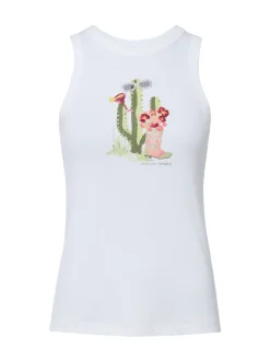 Marc Cain Sports Damen Top in weiß - Ärmel: ohne Arm