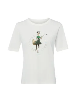 Marc Cain Sports Damen T-Shirt in ecru mehrfarbig