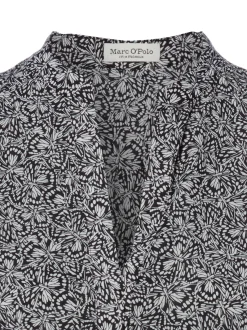 Marc O'Polo Damen Blusentop in schwarz weiß