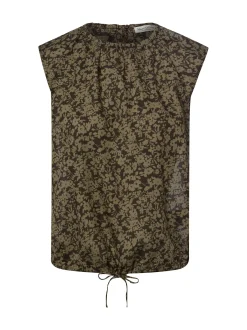 Marc O'Polo Damen Blusentop in khaki braun
