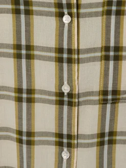 Marc O'Polo Damen Hemdbluse in oliv beige