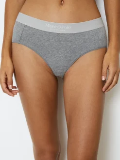 Marc O'Polo Damen Hipster - Iconic Rib in grau