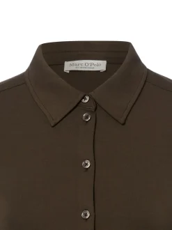 Marc O'Polo Damen Jerseybluse in schilf - Ärmel: langarm
