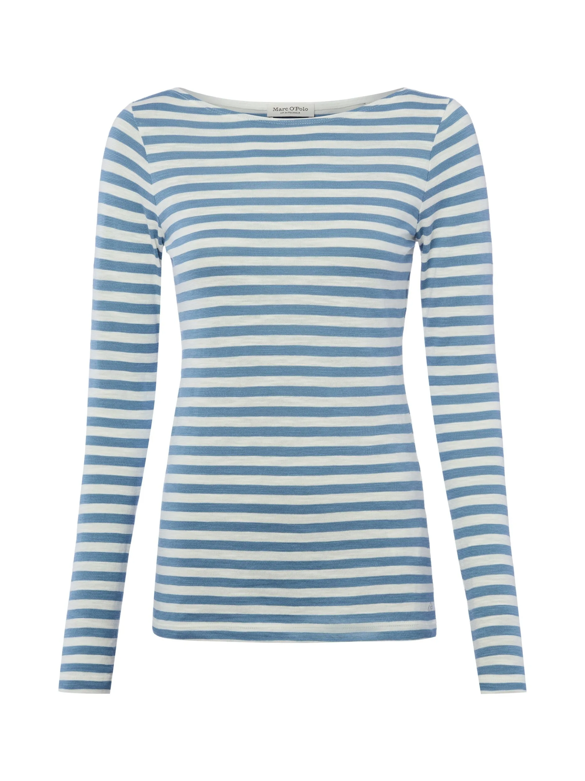 Marc O'Polo Damen Langarmshirt in blau weiß