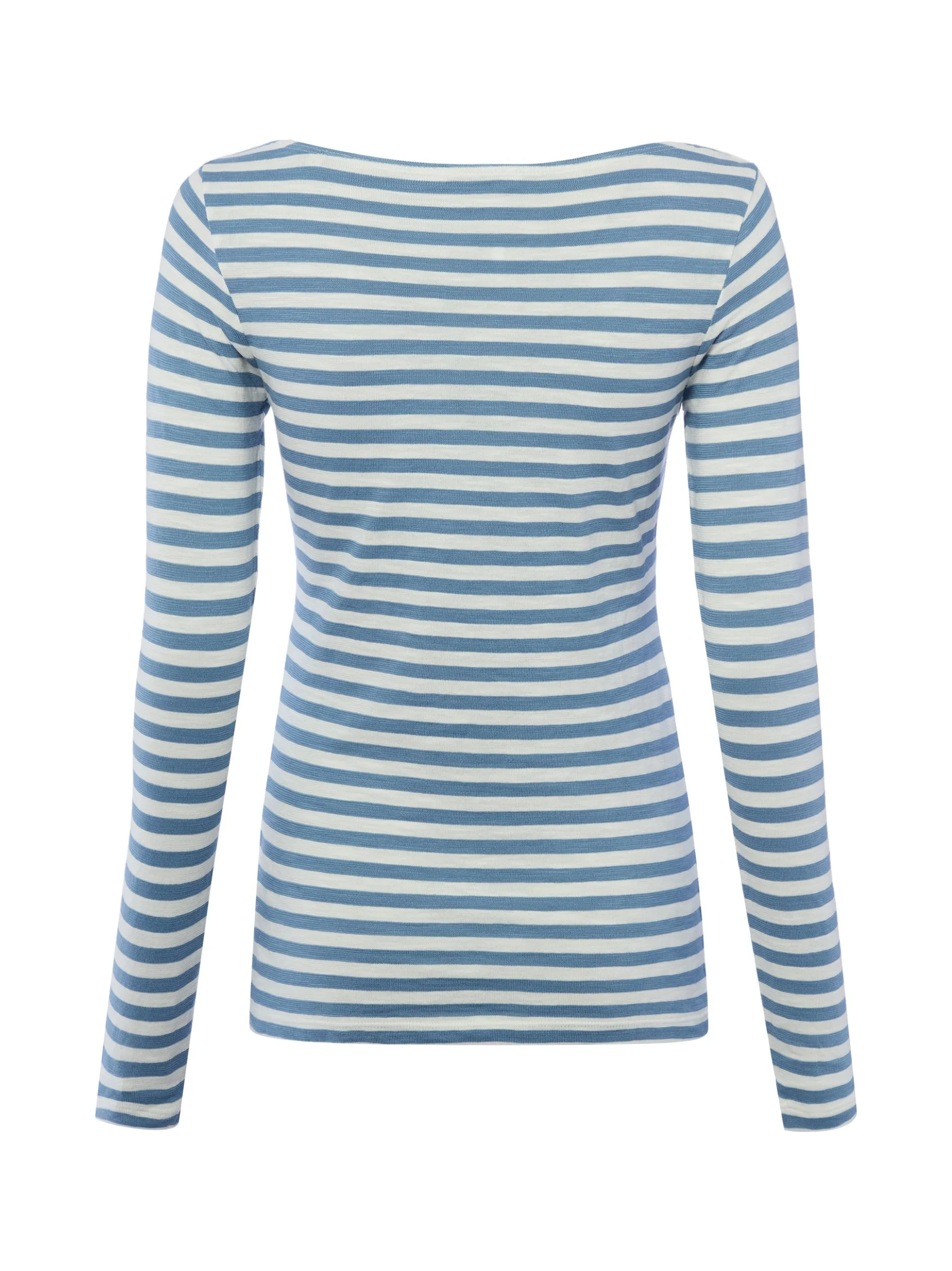 Marc O'Polo Damen Langarmshirt in blau weiß