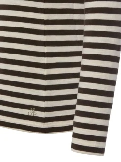 Marc O'Polo Damen Langarmshirt in ecru schoko