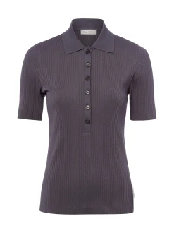 Marc O'Polo Damen Poloshirt in anthrazit