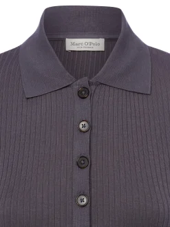 Marc O'Polo Damen Poloshirt in anthrazit