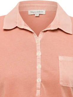 Marc O'Polo Damen Poloshirt in aprikot - Ärmel: kurzarm