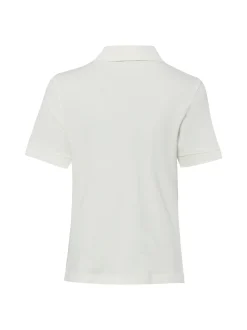 Marc O'Polo Damen Poloshirt in ecru - Ärmel: kurzarm