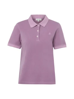 Marc O'Polo Damen Poloshirt in flieder - Ärmel: kurzarm