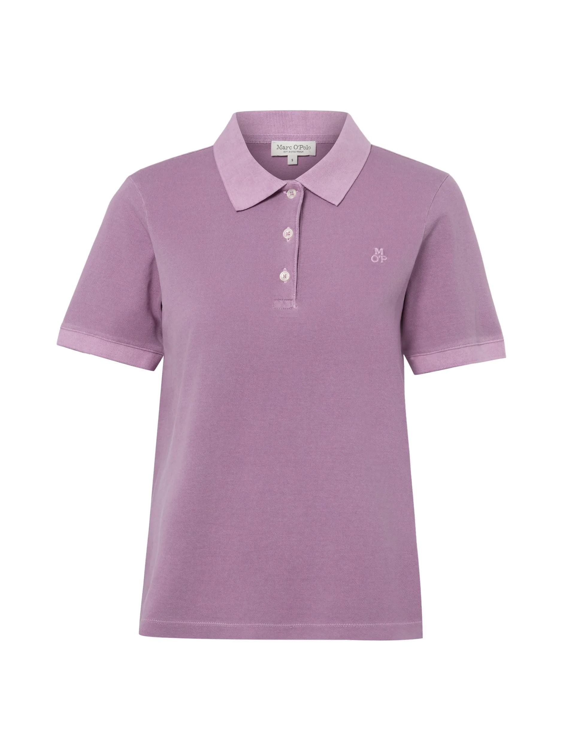 Marc O'Polo Damen Poloshirt in flieder - Ärmel: kurzarm