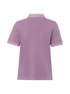 Marc O'Polo Damen Poloshirt in flieder - Ärmel: kurzarm
