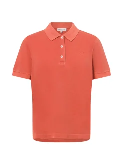 Marc O'Polo Damen Poloshirt in koralle - Ärmel: kurzarm