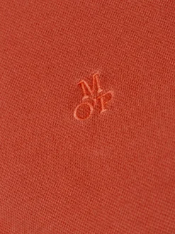 Marc O'Polo Damen Poloshirt in koralle - Ärmel: kurzarm