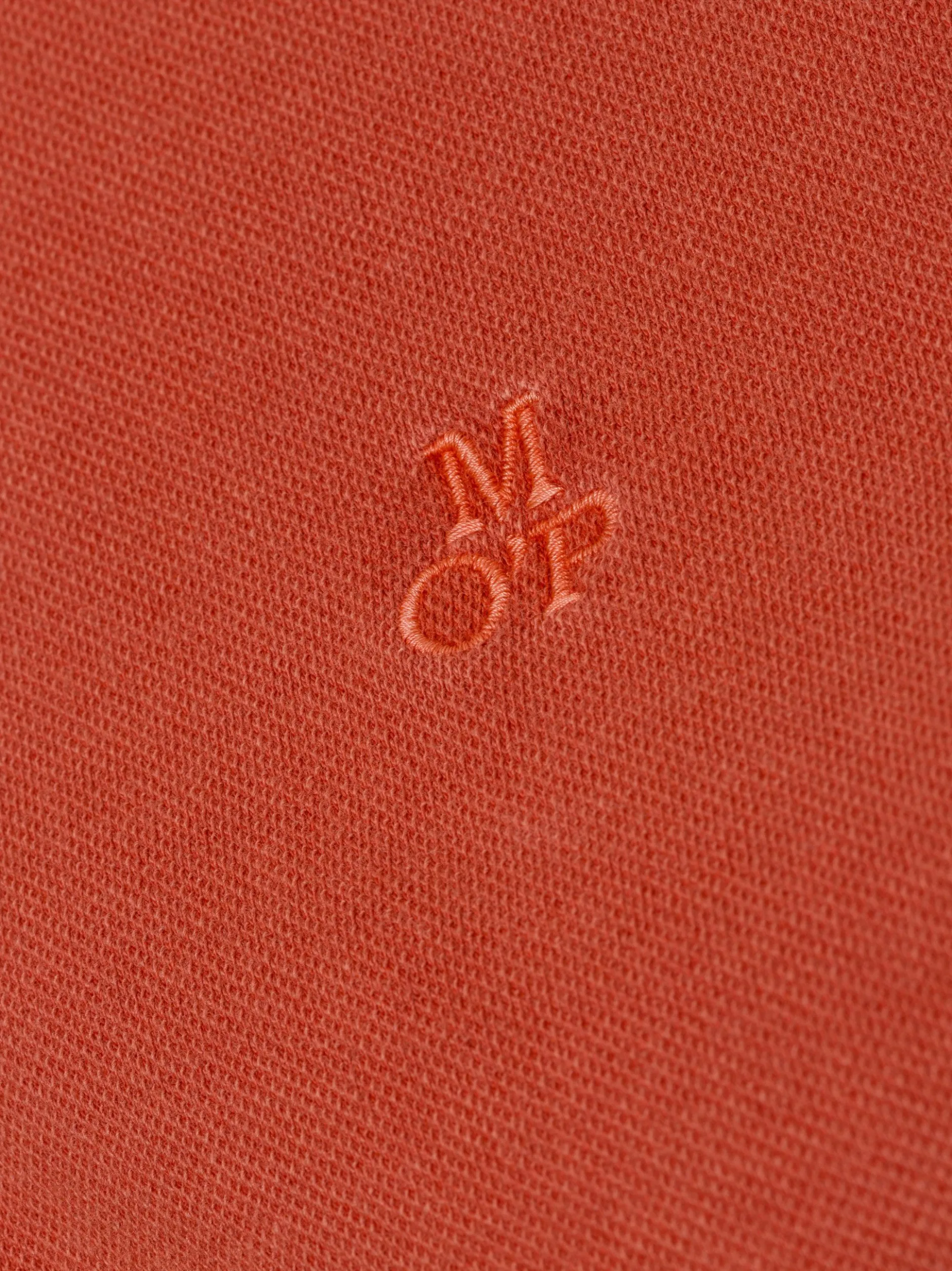 Marc O'Polo Damen Poloshirt in koralle - Ärmel: kurzarm