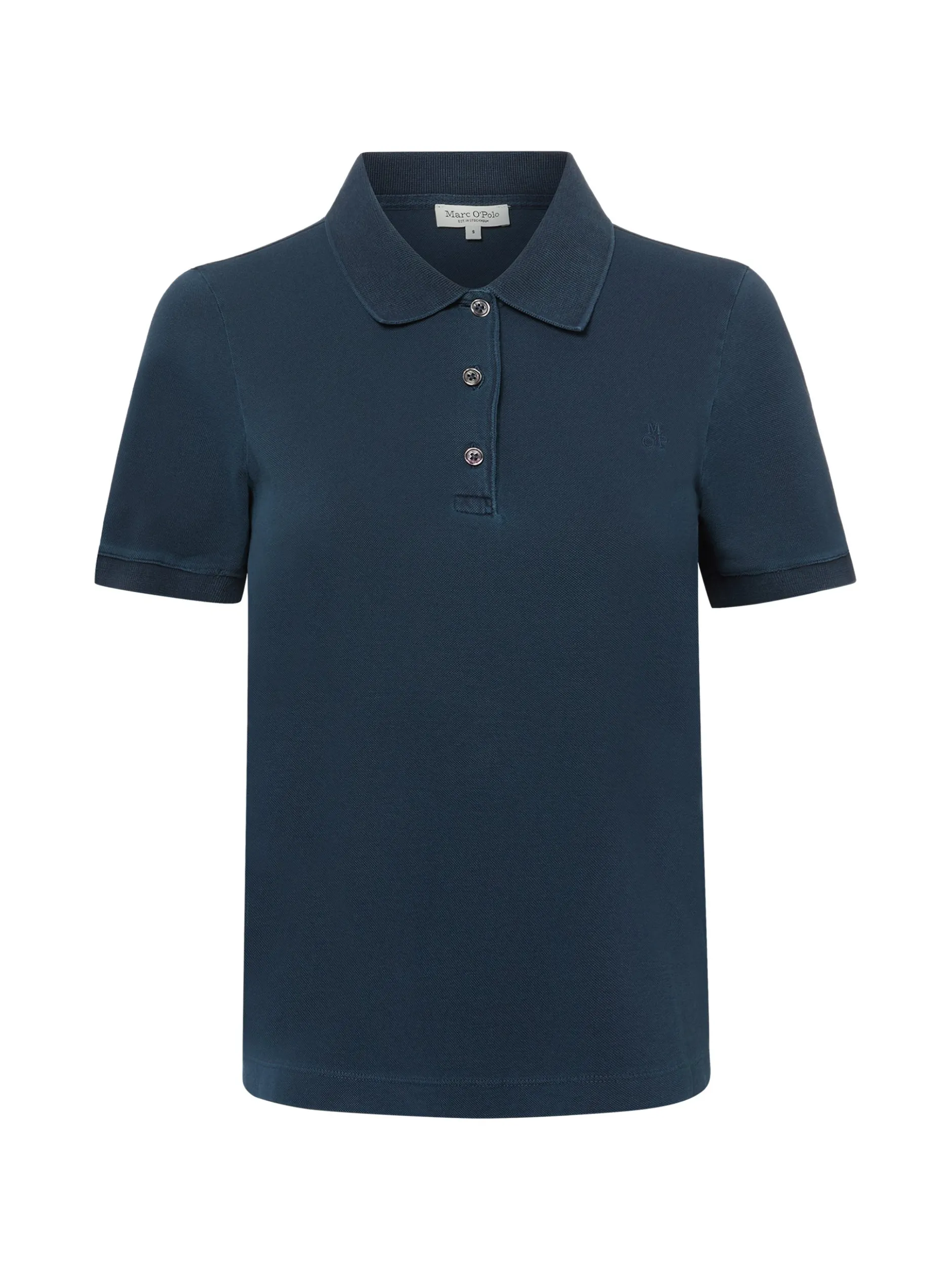 Marc O'Polo Damen Poloshirt in marine - Ärmel: kurzarm
